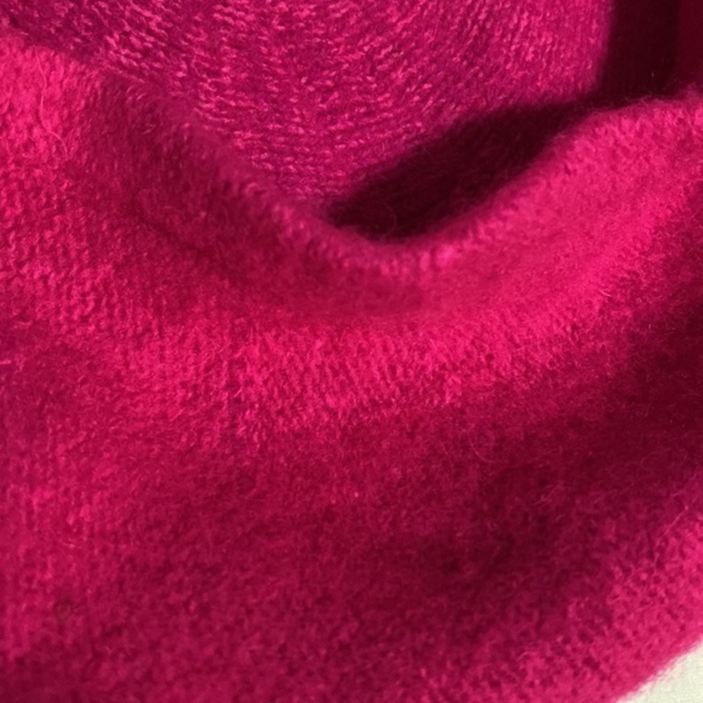 Pink wool beret hat neon hit stylish french millinery headpiece - Picture 6 of 9